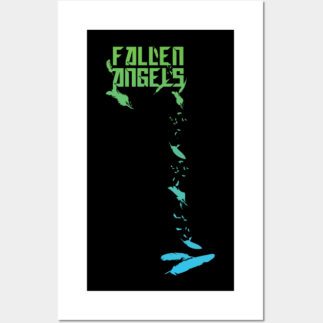 Fallen angels-green/blue Wall Art by God Given apparel